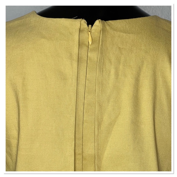Antonio Melani Julia Dress Yellow Linen Blend Lagenlook Layered-Look Size 2 NWT - Picture 6 of 11